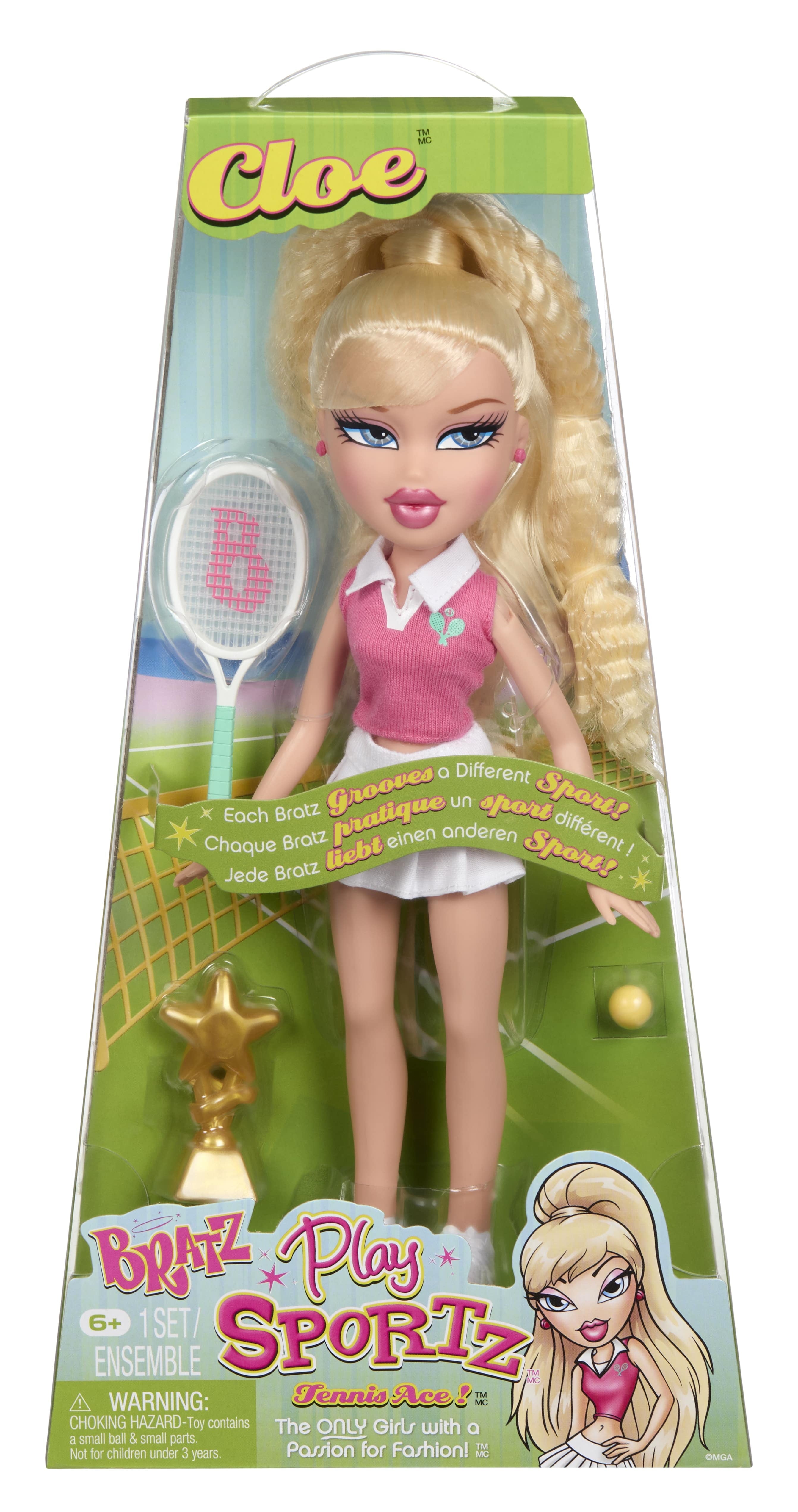 Bratz Play Sportz Cloe (Tennis) Fashion Doll With Accessories