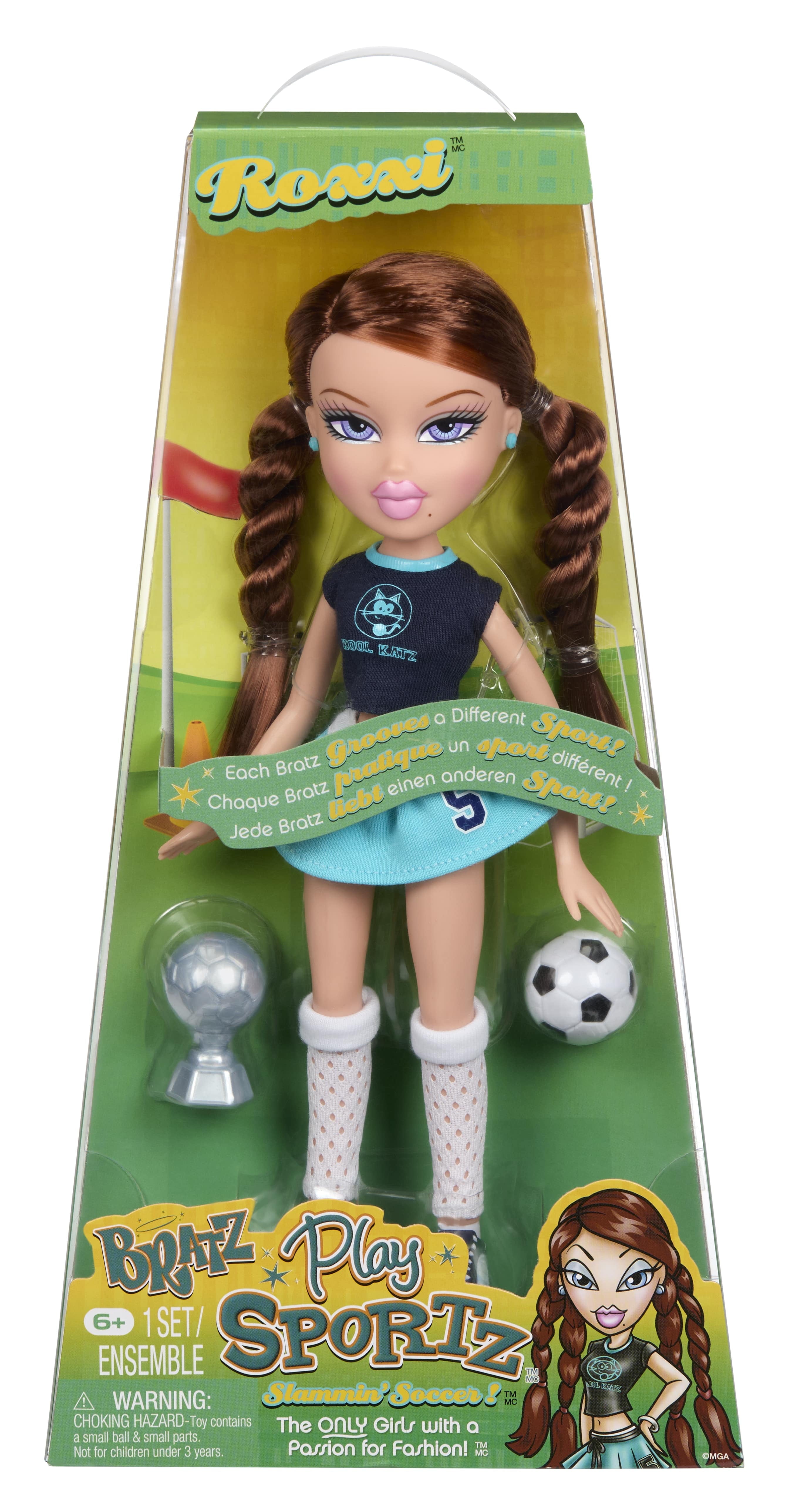 Bratz Play Sportz Roxxi (Soccer) Fashion Doll With Accessories