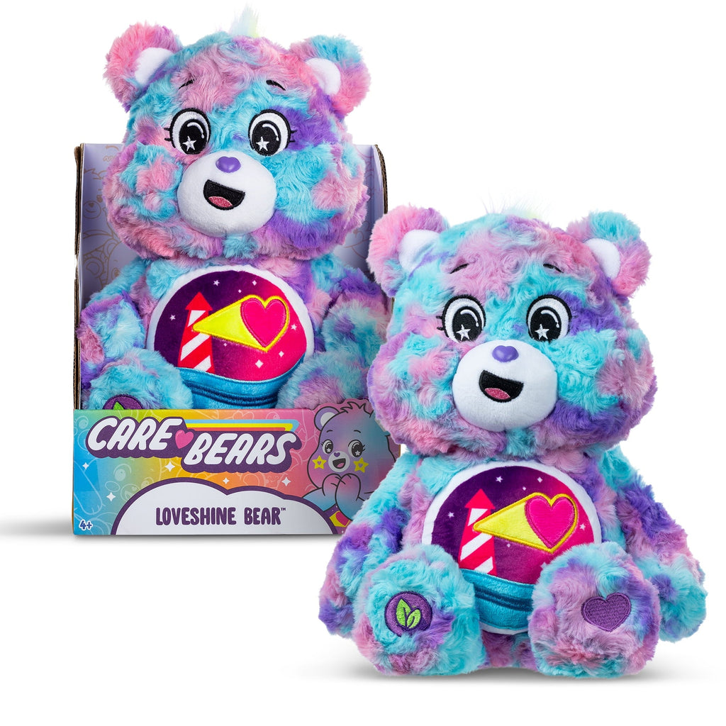 Care Bears - 14" Medium Plush - Color Splash Collection - Loveshine Bear , Ages 4 Year and Up