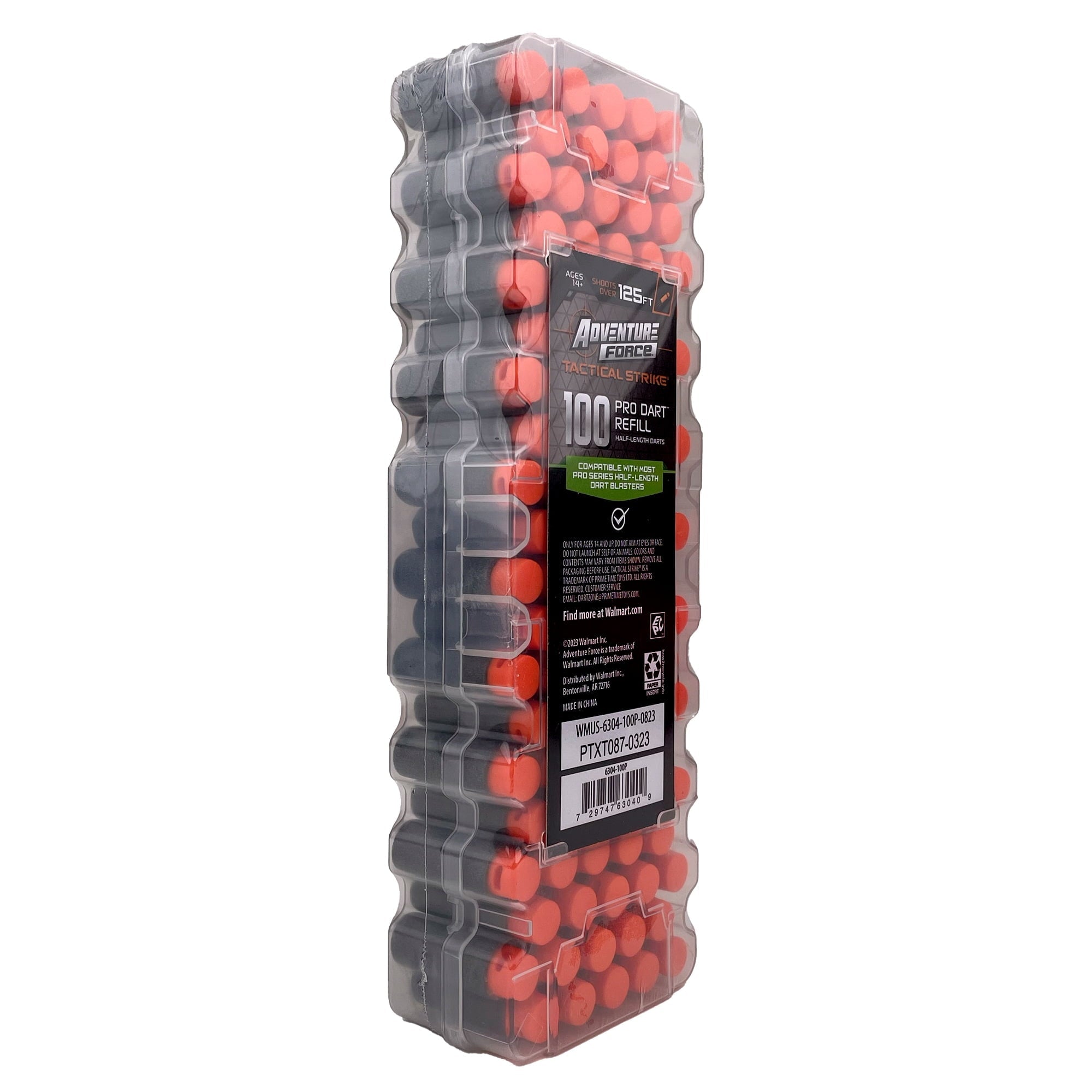 (2 pack) Adventure Force Tactical Strike 100 Half-Length Pro Foam Dart Blaster Refill, Shoots over 125 ft, Compatible with Most Pro Blasters, 14+
