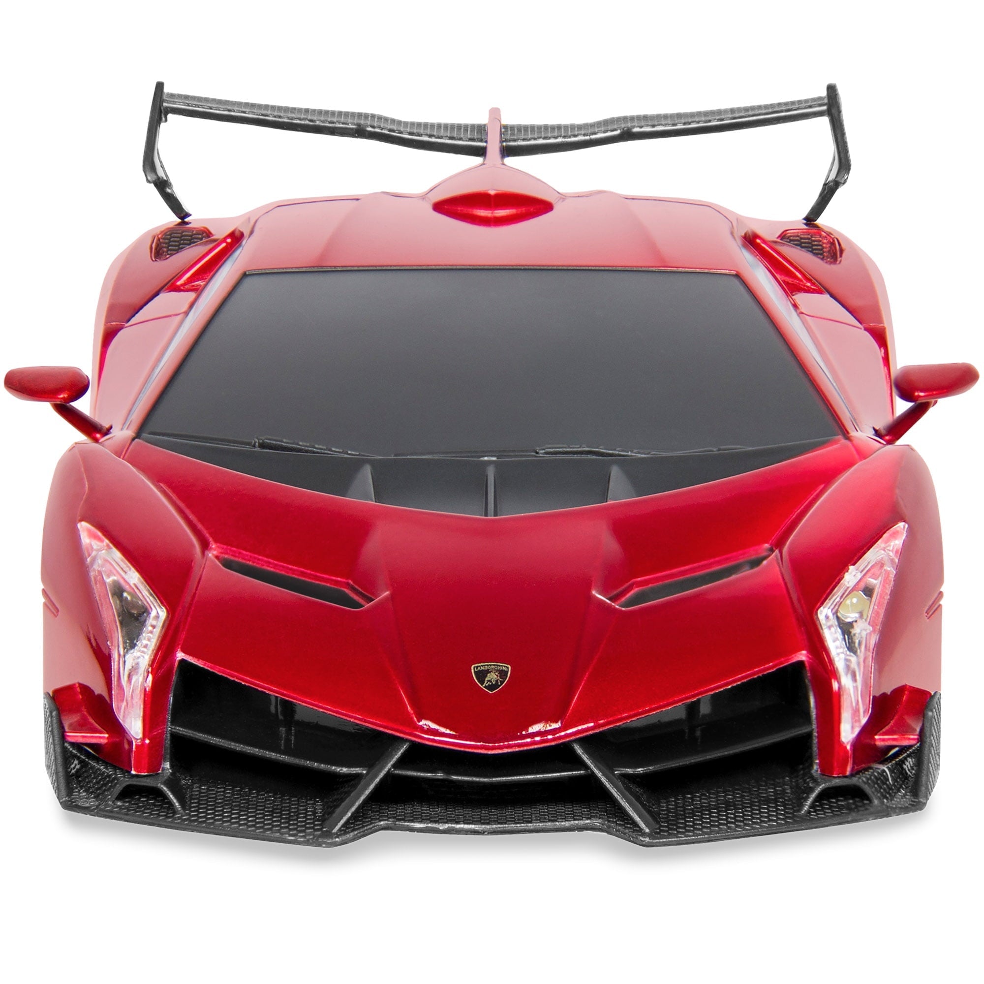 Best Choice Products 1/24 Officially Licensed RC Lamborghini Veneno Sport Racing Car w/ 2.4GHz Remote Control - Red