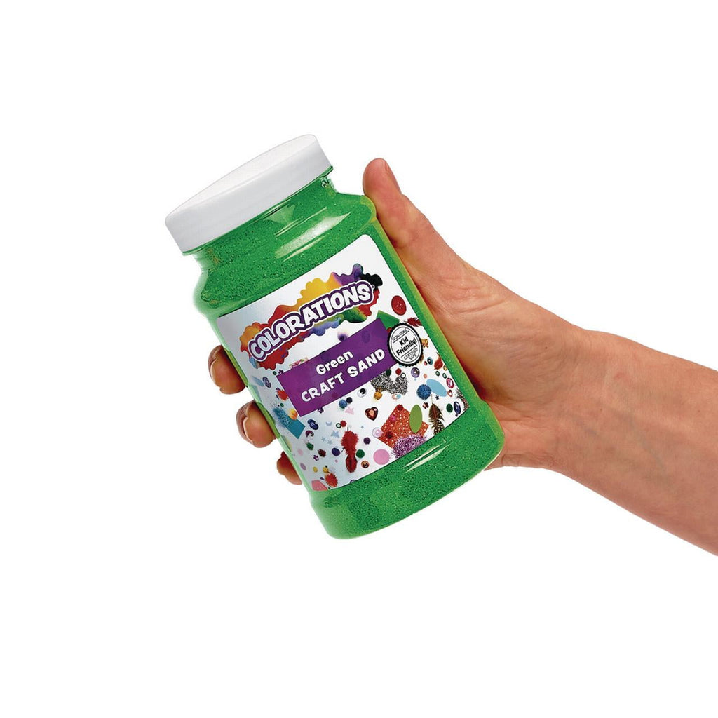 Colorations Colorful Craft Sand, White - 22 oz.