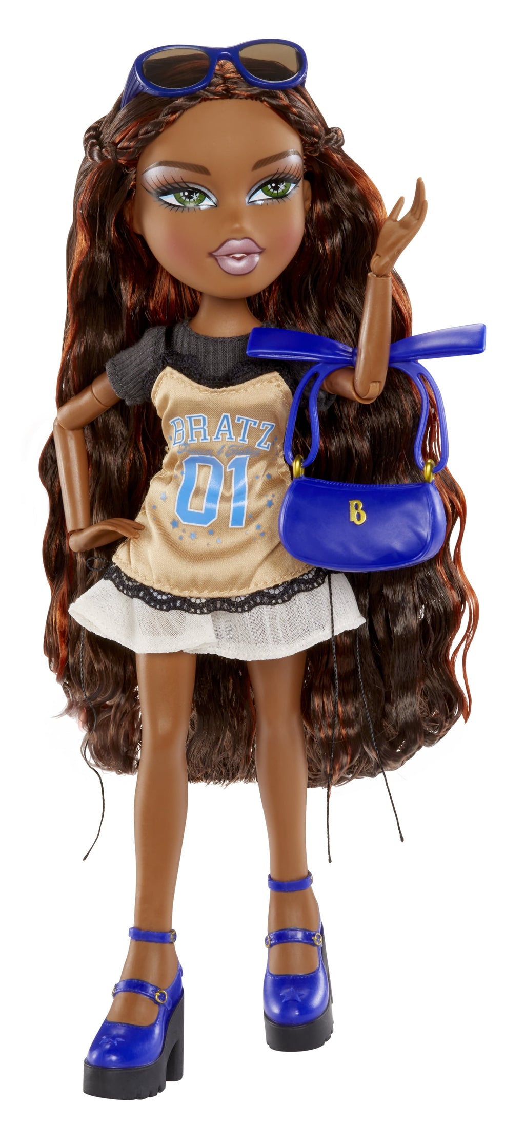 Bratz Stylin' Sasha Fashion Doll with Customizable T-Shirt for You and Accessories