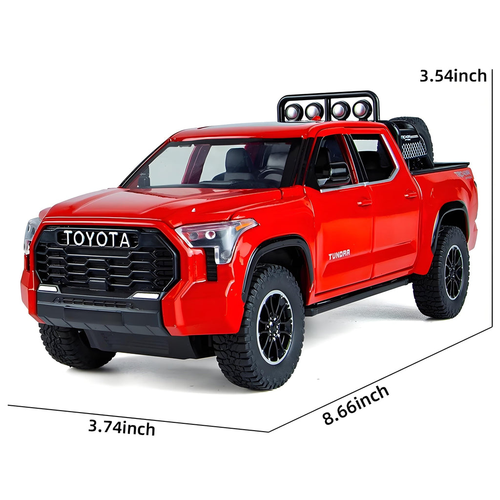Anmyjuly 1/24 Scale Pickup Truck Toy Car Metal Die-Casting Model,Suitable for Boys as a Gift,Red
