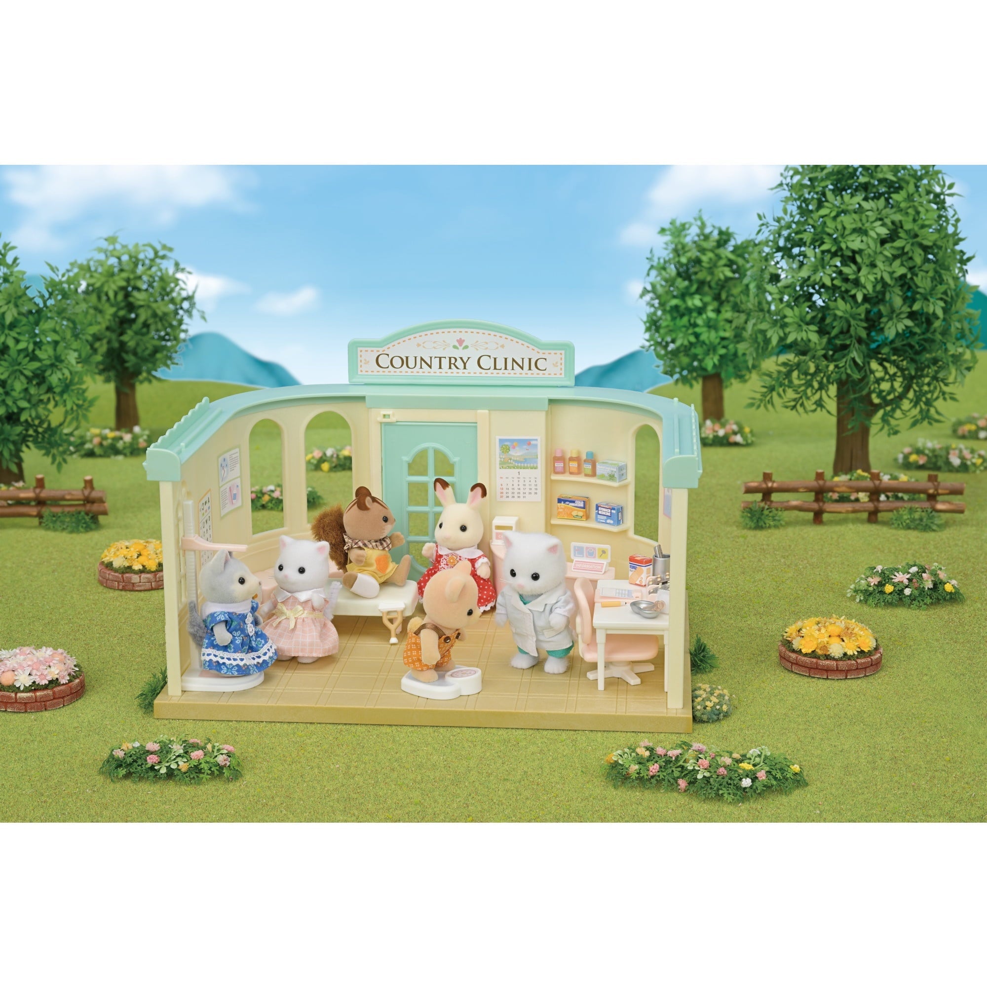 Calico Critters Country Doctor Gift Set, Dollhouse Playset with Figure and Accessories