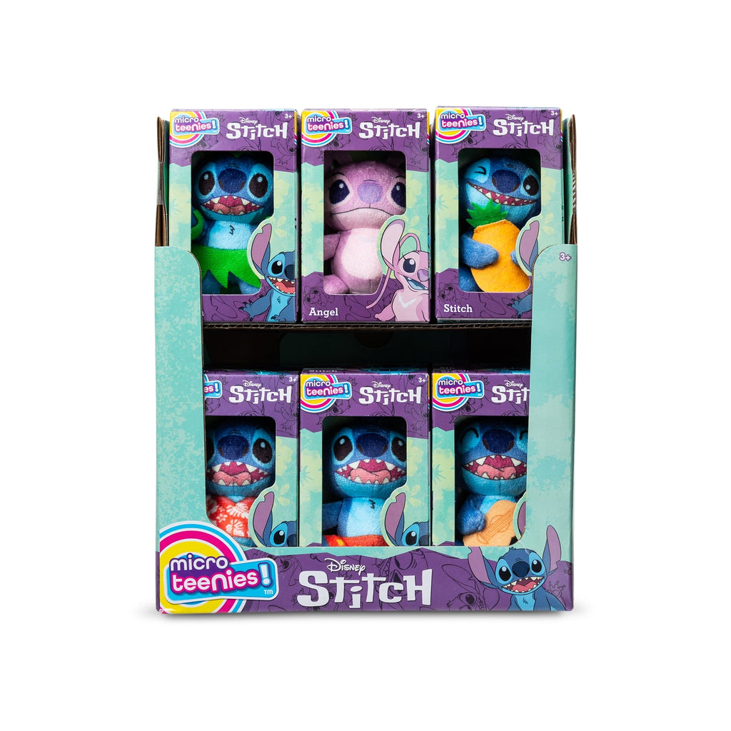 (2 pack) Micro Teenies Disney Stitch Plush Toys Assortment, Great for Ages 3 and up, Styles May Vary, 1 Piece