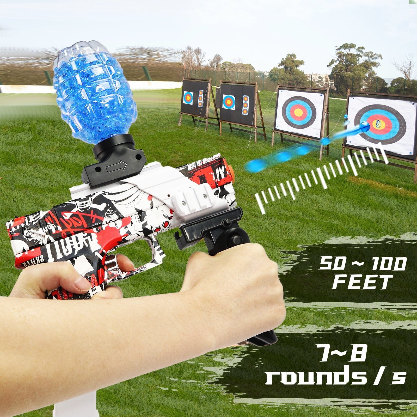 BIU BLASTER Gel Ball Blaster Splatter Ball Blaster Highly Assembled Splat Blasters Ages 14+