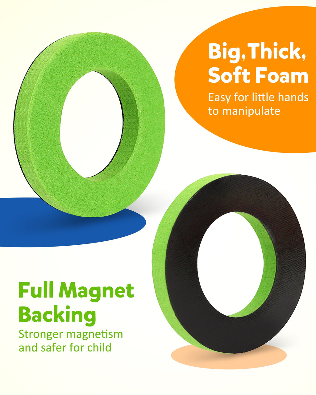 Coogam EVA Fridge Magnetic Numbers and Letters Alphabet Learning Toys for 3 years Old(78 Pieces)