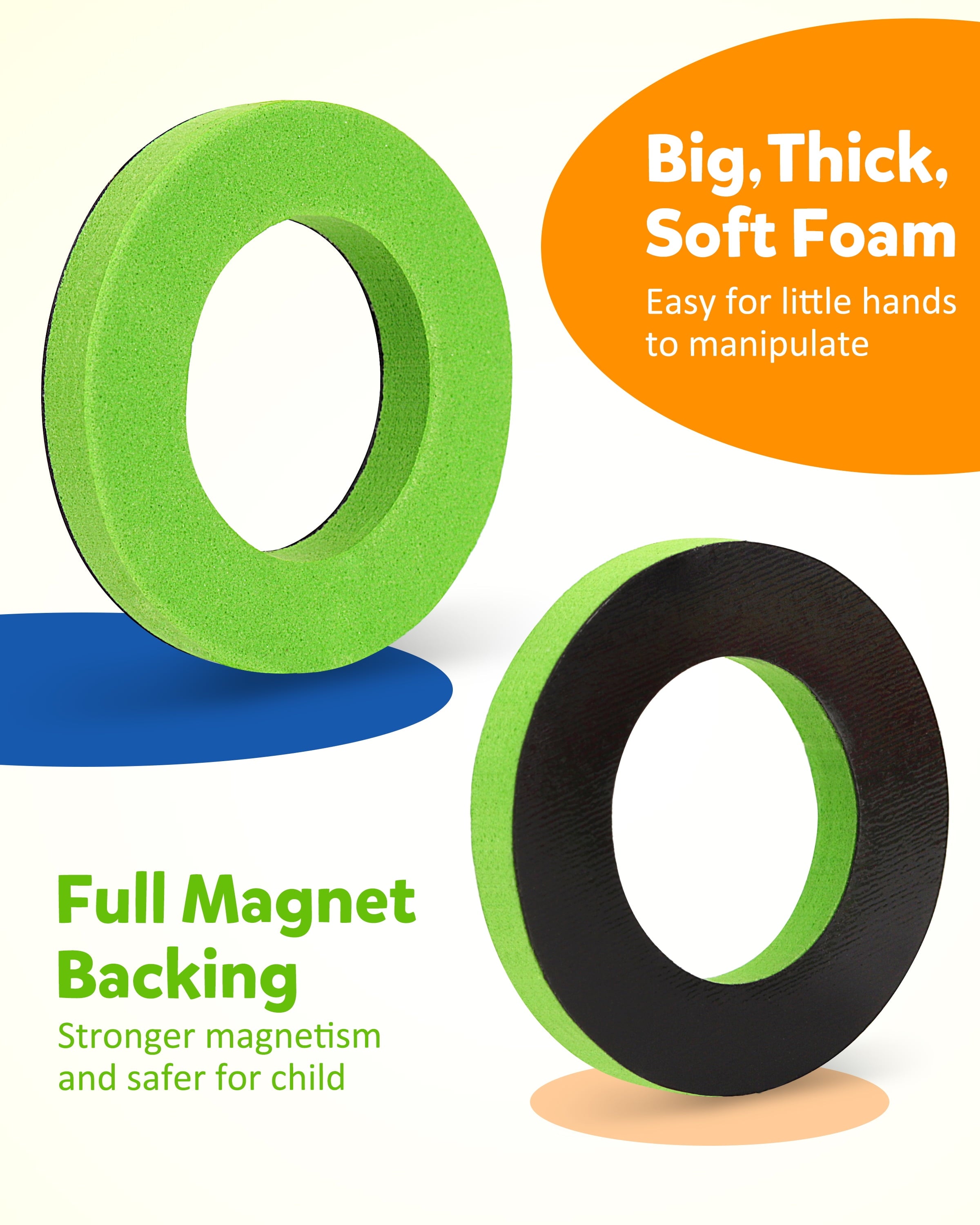 Coogam EVA Fridge Magnetic Numbers and Letters Alphabet Learning Toys for 3 years Old(78 Pieces)