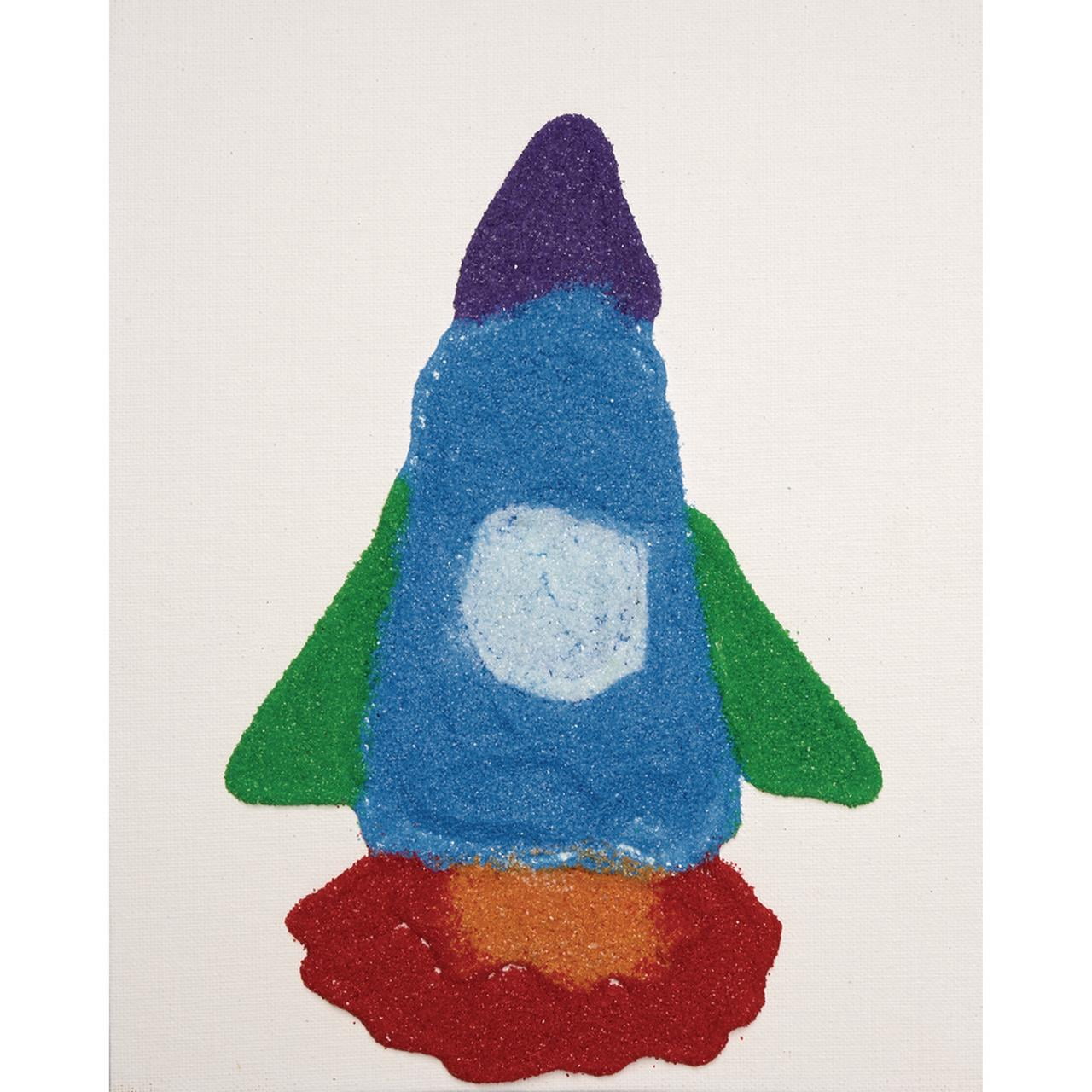 Colorations Colorful Craft Sand, White - 22 oz.