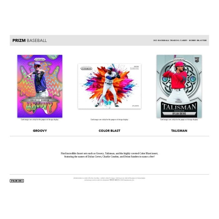 2025 Panini Prizm Baseball Hobby Blaster Box (Red Ice)