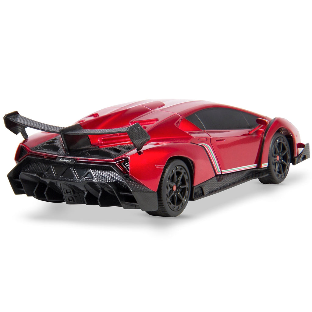 Best Choice Products 1/24 Officially Licensed RC Lamborghini Veneno Sport Racing Car w/ 2.4GHz Remote Control - Red