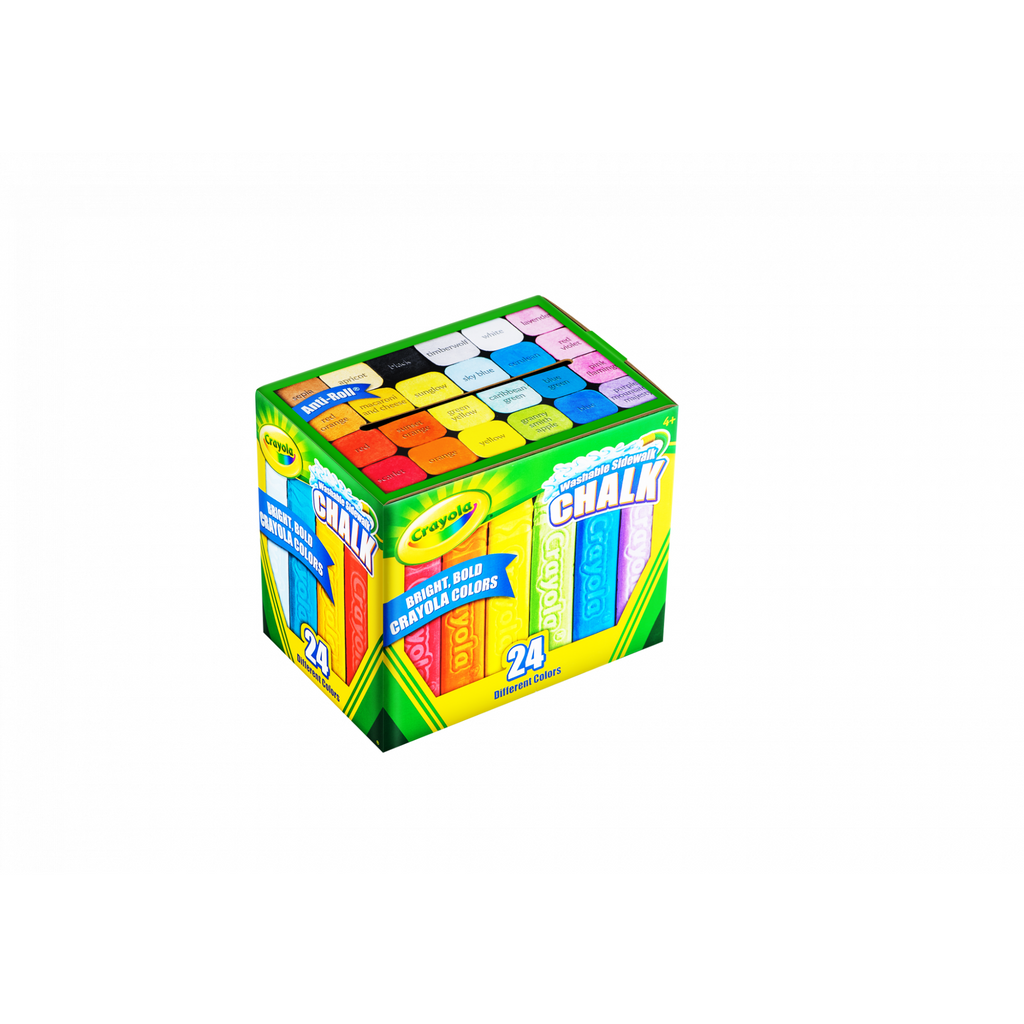 Crayola Washable Sidewalk Chalk, 24 Ct, Outdoor Toys, Summer Activities for Kids, Arts and Crafts, Gifts for Kids, Ages 4, 5, 6, 7