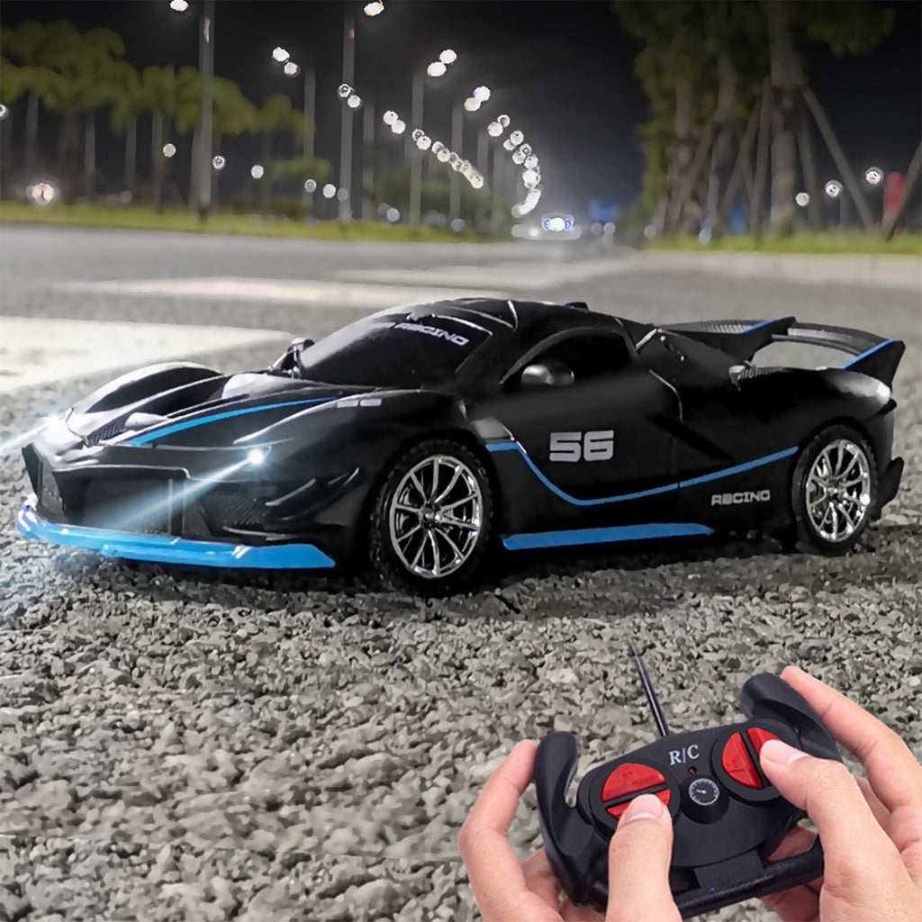 Chmadoxn Remote Control Car 2.4Ghz Rechargeable High Speed 1/18 RC Cars Toys for Boys Girls Vehicle Racing Remote Control Car with Headlight Christmas Birthday Gifts for Kids