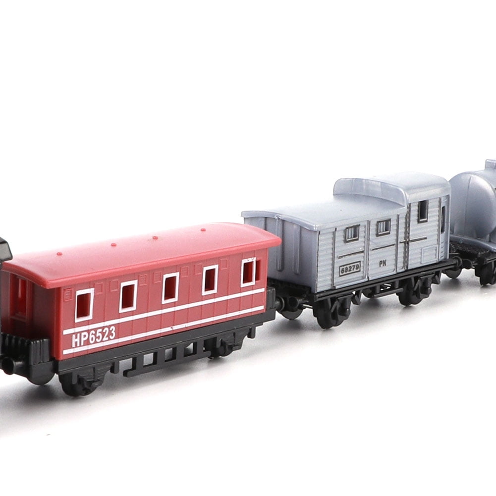 4 Sets Mini Trains Toy Pull Back Steam Trains Model Set Assorted Styles for Children Christmas Gift Birthday Gift For 3-6 Year Old