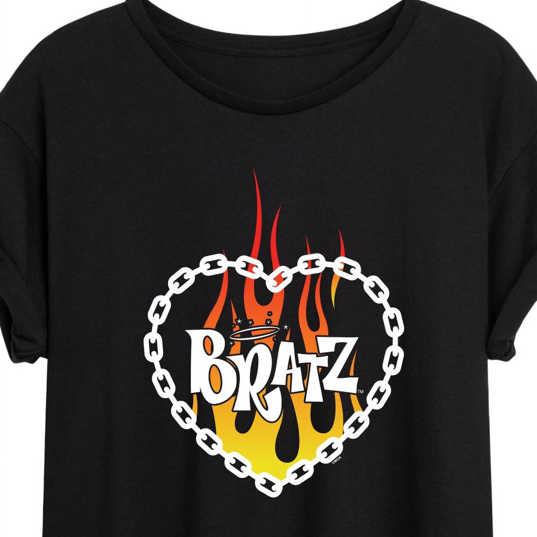 Bratz - Falme Logo - Chain Link Heart - Women's Oversized T-Shirt