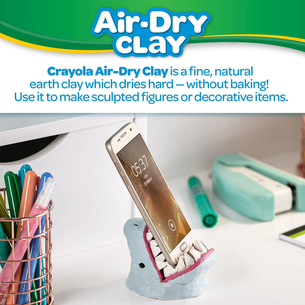 Crayola Air Dry Clay Bucket, White, Clay for Kids, Arts & Crafts, School Supplies, Teacher Supplies