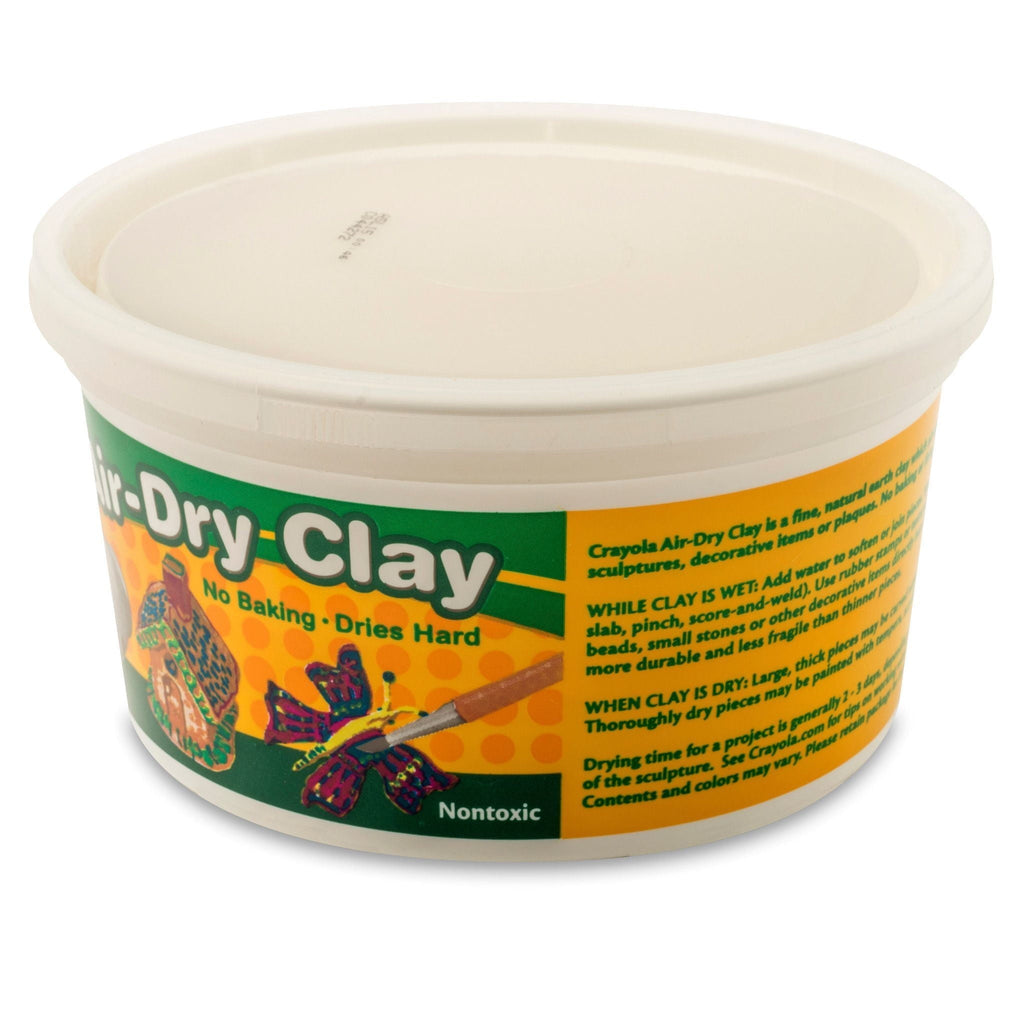 Crayola Air Dry Clay Bucket, White, Clay for Kids, Arts & Crafts, School Supplies, Teacher Supplies
